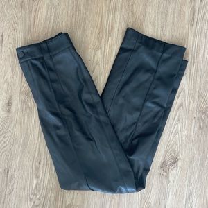 Zara Leather Francoise Pants